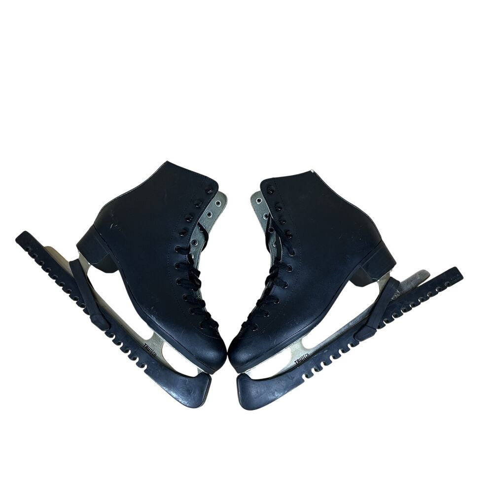 DBX 1100 Series Ice Skates Men 9 Black Figure Skating TrueTech Blades Guards - Picture 3 of 14
